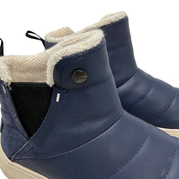 Stio Colter Boots US Size 7 Blue Ankle Leather Utility Women's Weatherproof - Picture 3 of 13